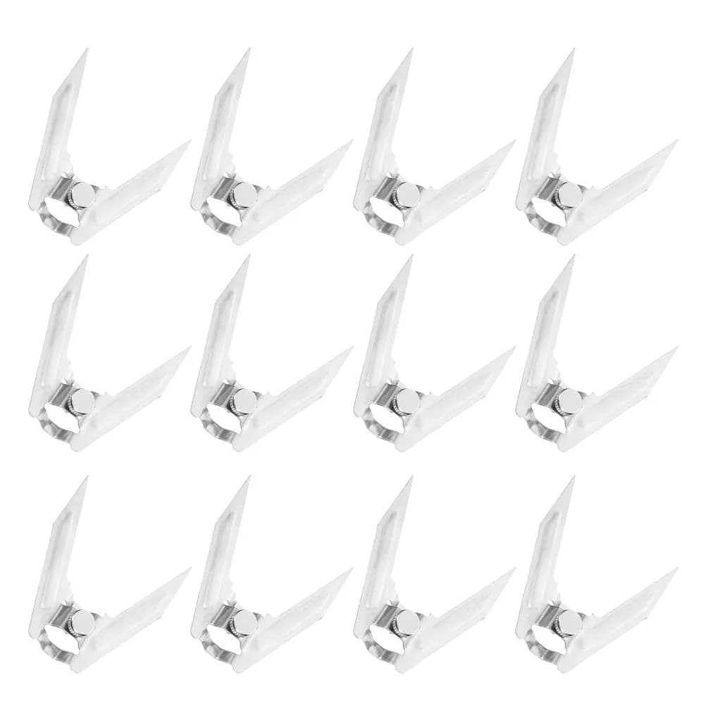 Set di 12 Forchette Girevoli in Acciaio Inox per Pollo Arrosto, per Forno, Friggitrice ad Aria, Grigliate all'Aperto e Cottura del Pollame