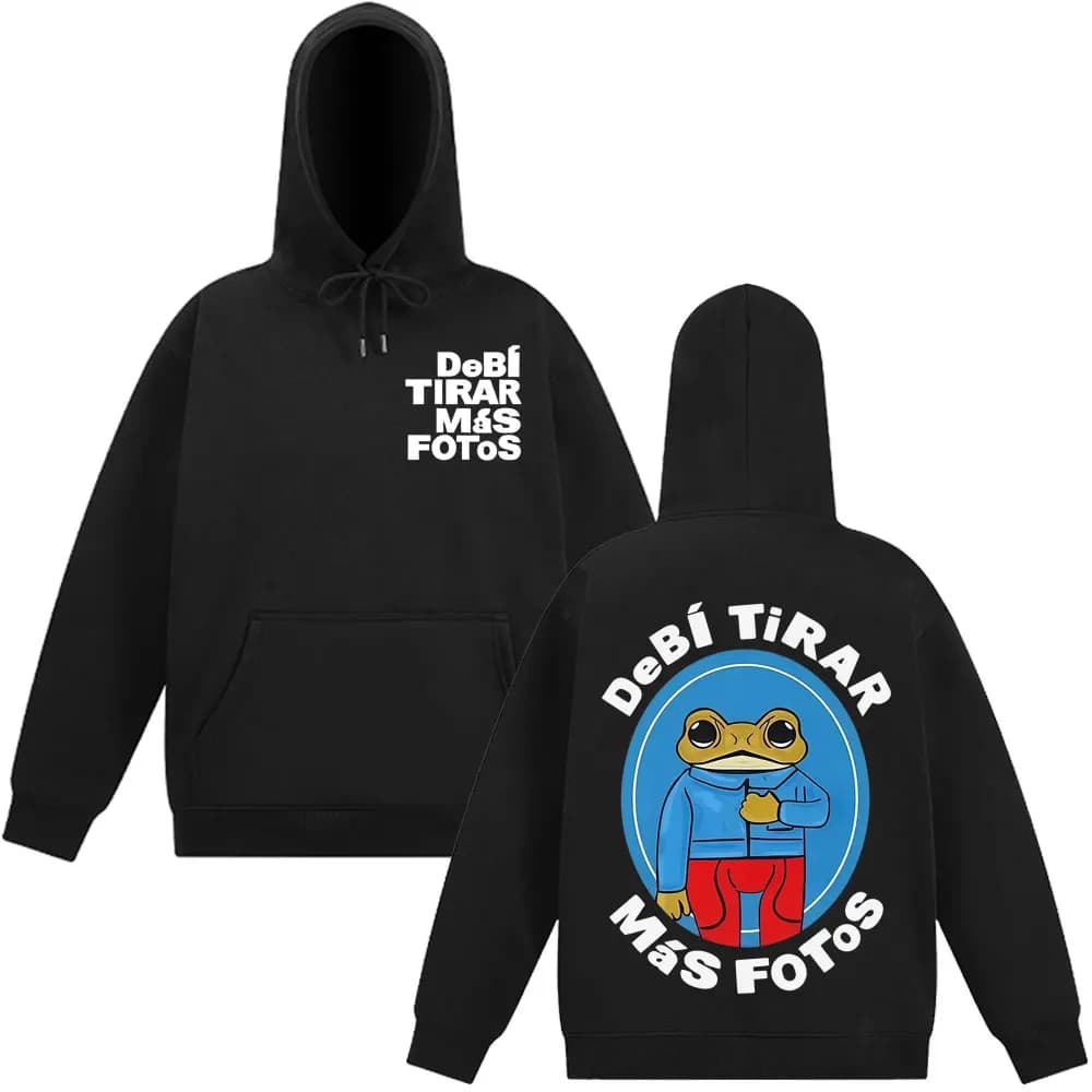 Felpa con Cappuccio Grafica DTMF World Tour del Rapper Bad Bunny, Pullover Moda Uomo Donna, Felpa Casual Oversize