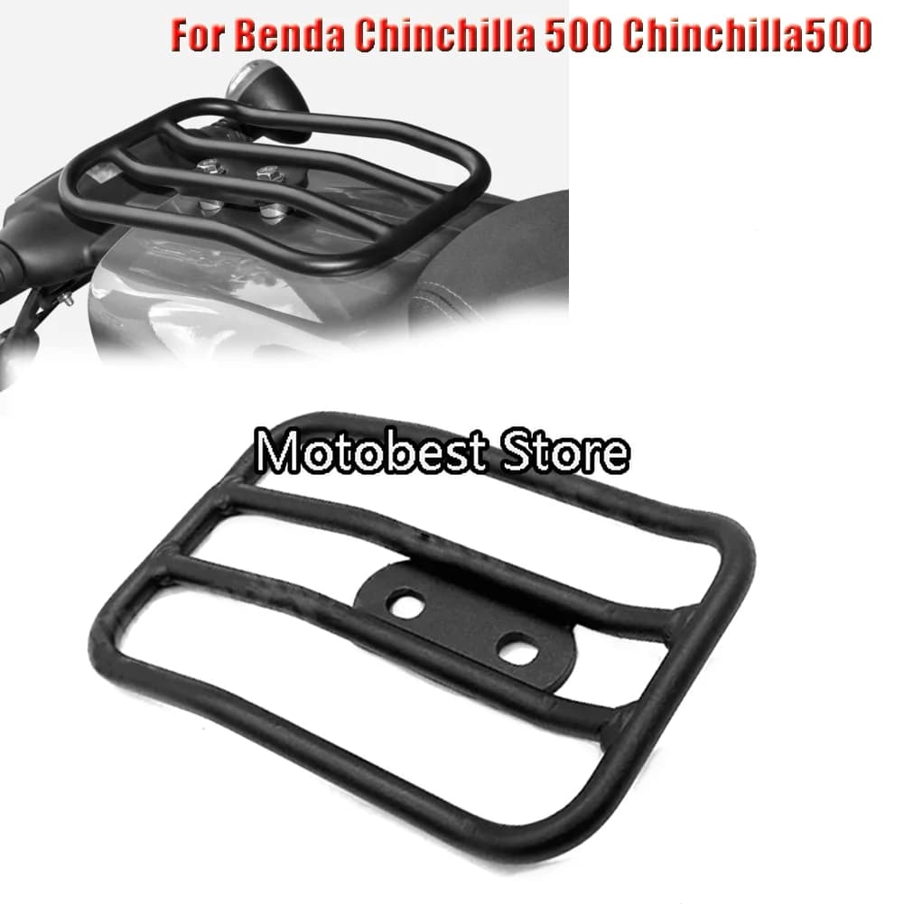 Moto Cremagliera Posteriore Bracciolo Coda Box Rack Supporto di Stoccaggio Per Benda Chinchilla 500 Chinchilla500 BENDA 450 Benda450
