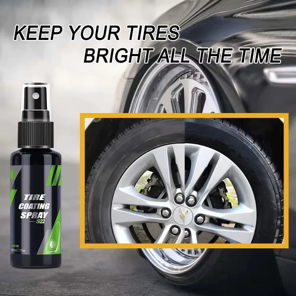 S22 Nero Auto Pneumatico Annerimento Rivestimento Ceramico Spray Liquido Agente di Ristrutturazione Accessori per Lavaggio Automatico Spruzzo Cera Pulita