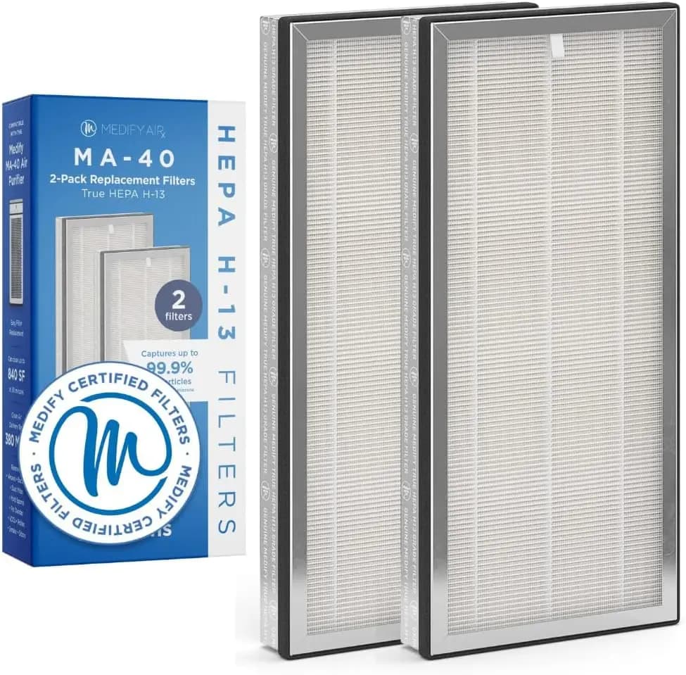 Filtro di ricambio per purificatore d'aria, HEPA H13 3-in-1 e carbone attivo, confezione da 2, compatibile con MA-40
