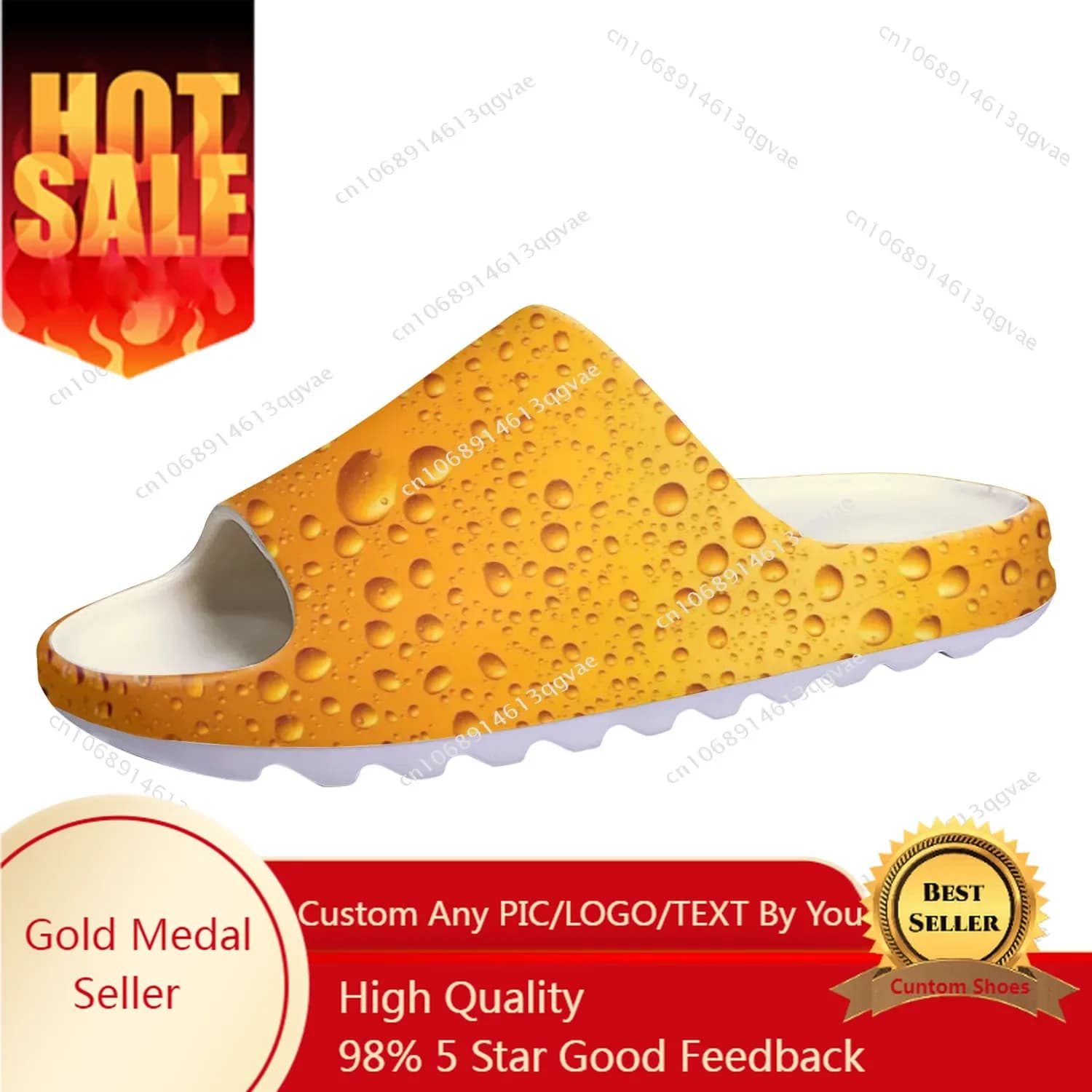 Birra unisex stampa 3D suola morbida pantofole zoccoli per la casa scarpe da acqua personalizzate uomo donna adolescente pisando sulla merda sandali da bagno