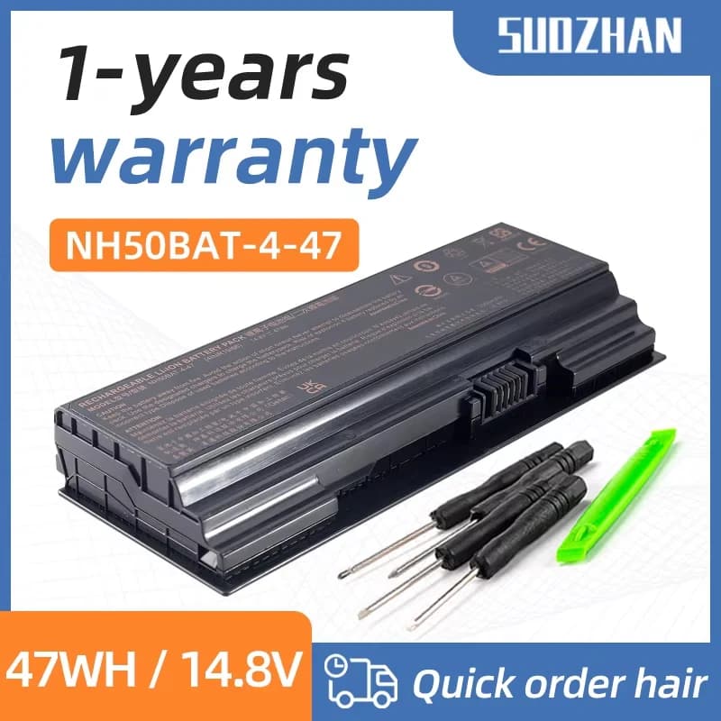 SUOZHAN NH50BAT-4 batteria per Clevo NH70RAQ NH55EDQ NH50RA NH55RCQ NH58RDQ NH70RHQ NH58RCQ per machenike T58 per Sager NP6875