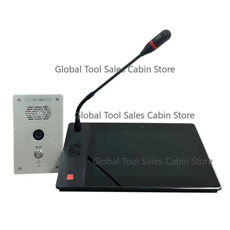 Sistema videocitofonico Allarme audio-video con centro di comando e funzione di chiamata con microfono bidirezionale