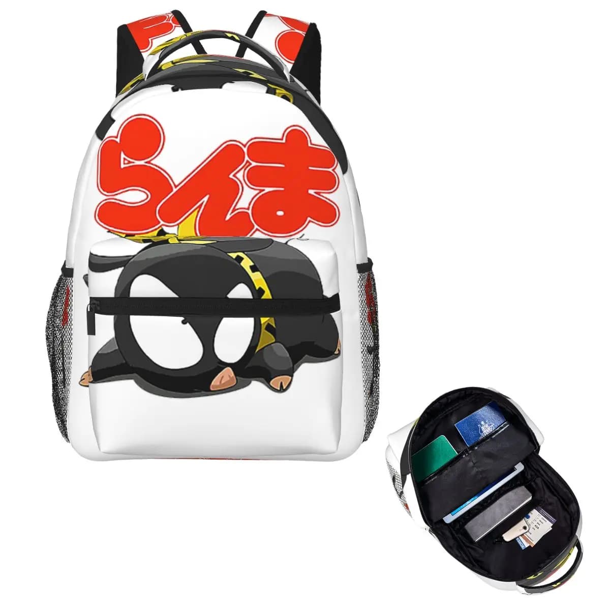 P Chan Ranma Student Backpack School Bag Hiking Travel Daypack for Men Women Fashion Bookbag Shoulder Bags