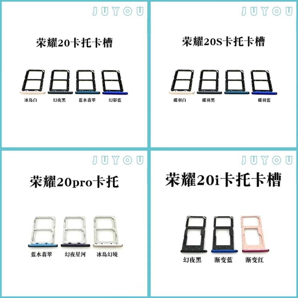 Per Huawei Honor 20 20i 20s 20 Pro Youth Edition: Vassoio Porta SIM di Ricambio Compatibile con Telefono Cellulare