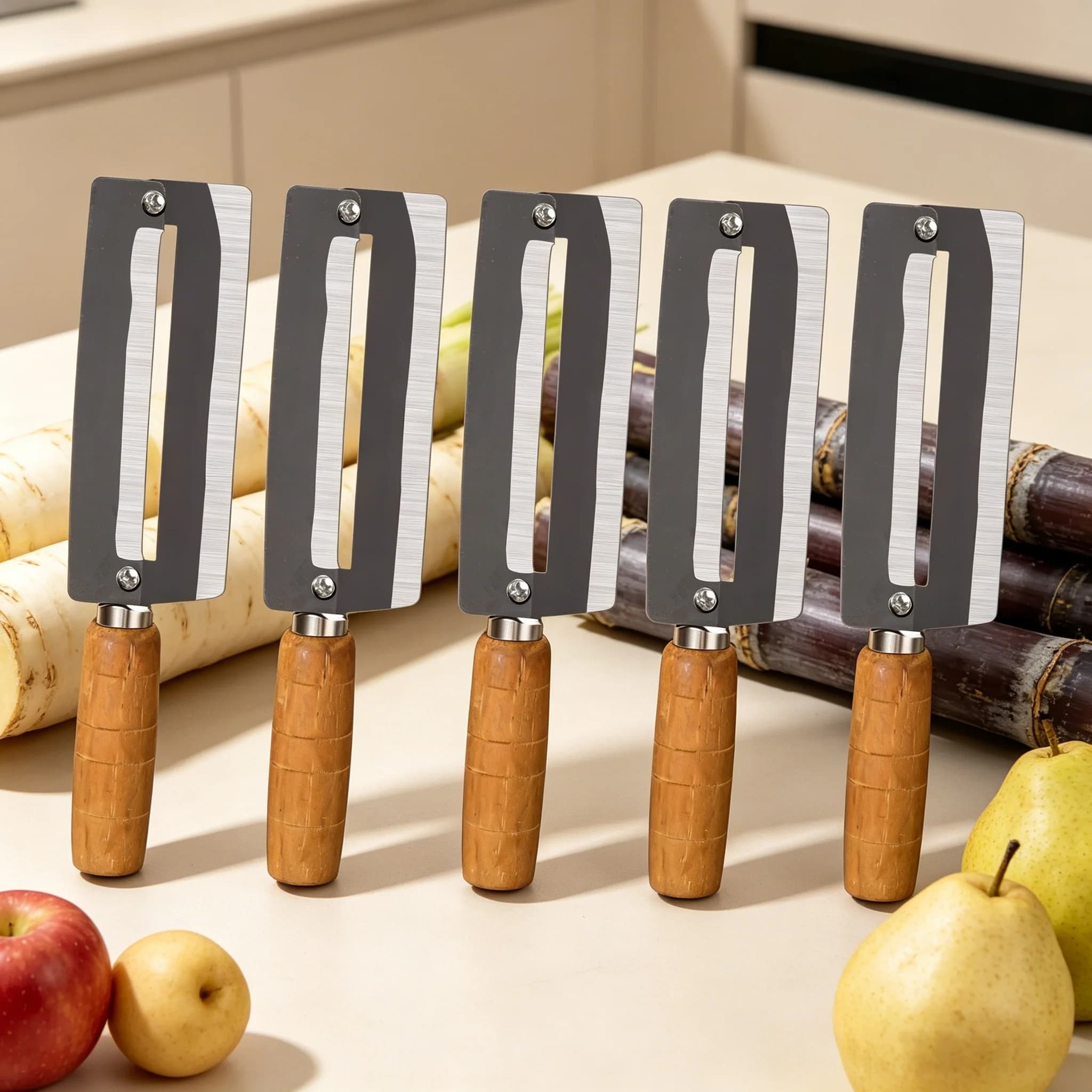 Portable Peeler Ultra Sharp Potato Peeling Knife With Ergonomic Grips Multi-Functional Tool Carrot Cucumber Kitchen Accessory