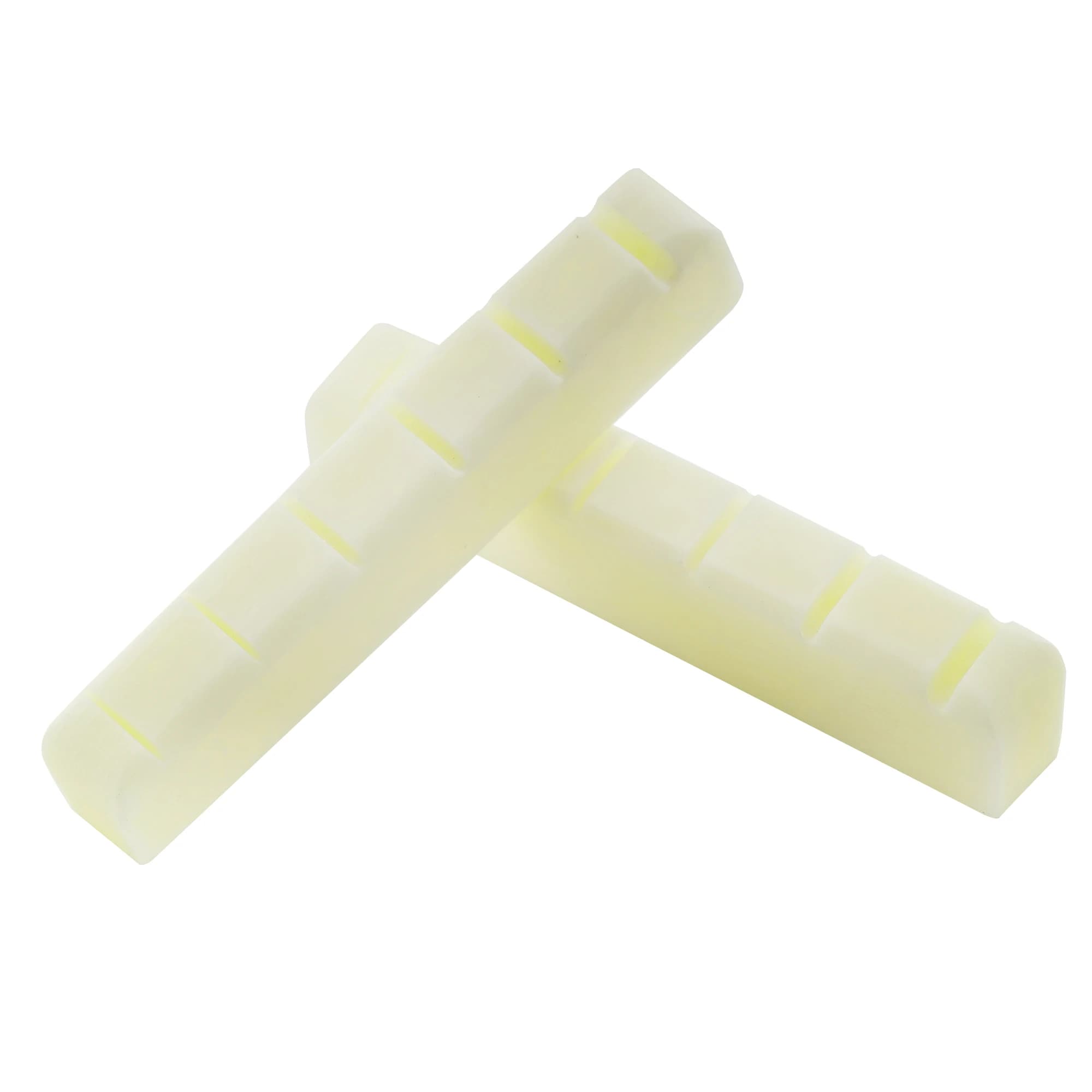 Musiclily Pro Dado osseo per chitarra elettrica e acustica con intaglio a fondo piatto da 42,95 mm per Ibanez a 6 corde (set di 2)