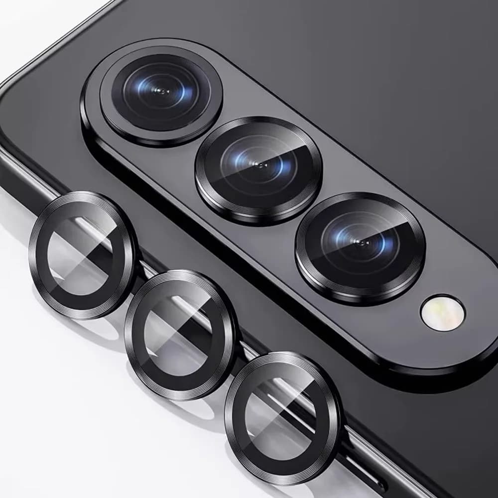 Metal Individual Ring Camera Lens Protector For Samsung Galaxy Z Fold 7 6 5 4 ZFold Fold7 Fold6 Tempered Glass Film Full Cover
