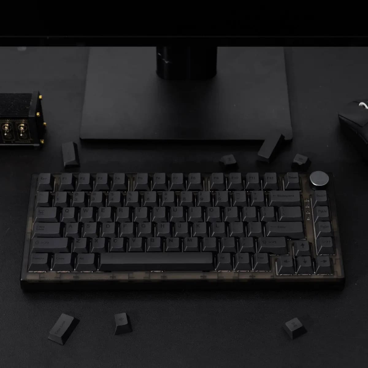144 tasti GMK Dark Keycaps, tasti Cherry Profile DYE-Sub personalizzati ISO ANSI per tastiera meccanica MX 61/64/87/104