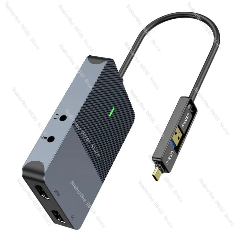 Docking station USB 3.0 con doppio schermo 4K60Hz, displaylink ad alta definizione per computer e telefoni cellulari, schermo multidispositivo