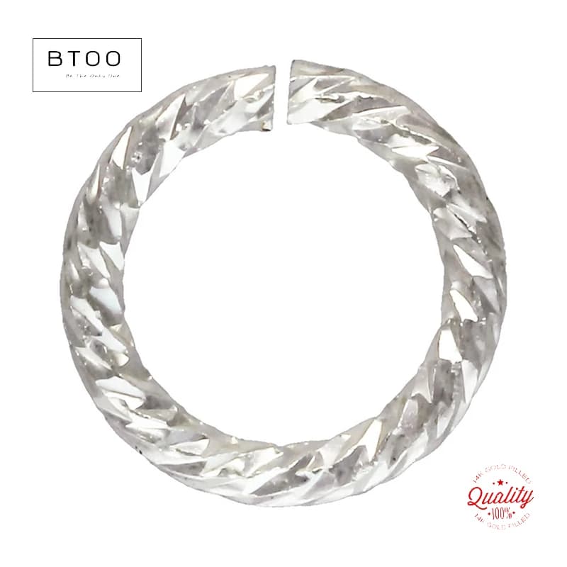 Anelli di salto twist in argento sterling 925, anelli scintillanti con chiusura a scatto aperto 4/5/6/6,8 mm Forti risultati di gioielli Anello di salto scintillante