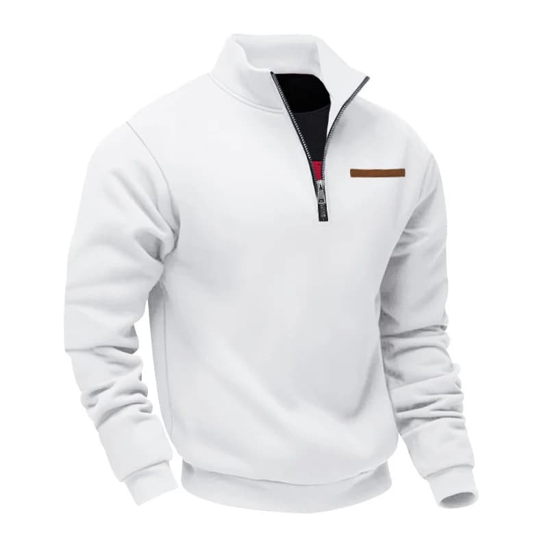 Men's Fleece Solid Color Sweatshirt, Casual Sportswear, A Hot Search Item, A Must-have For Fashionable Men's Daily Outfits