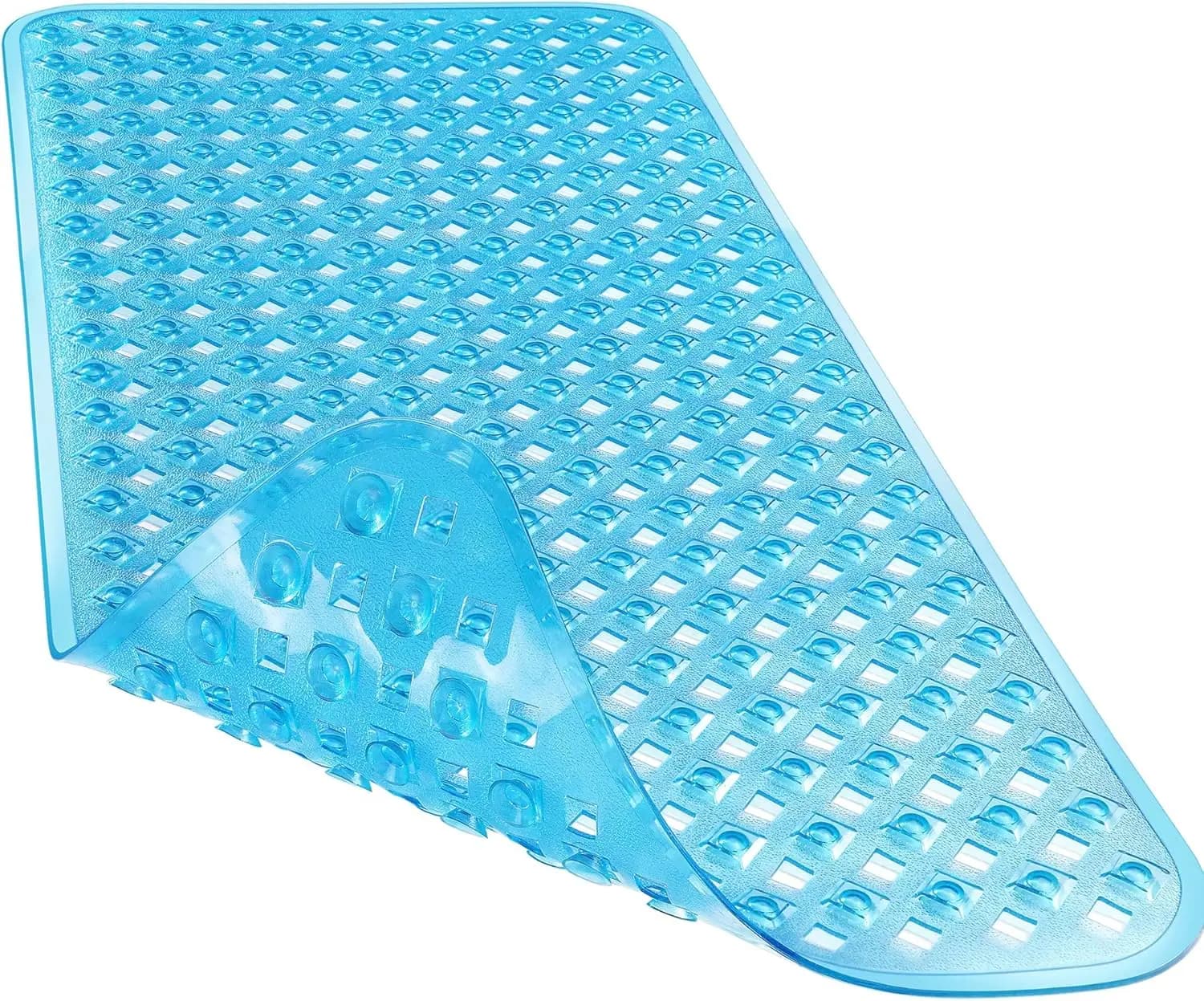 Tappetino da Bagno Antiscivolo con Forti Ventose, 34.5x15.5 Pollici, Tappetino Doccia a Rapida Drenazione per Accessori da Bagno