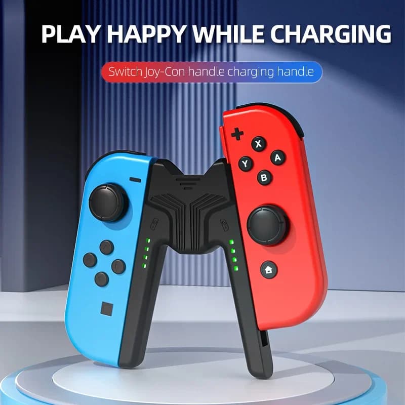 Staffa per impugnatura di ricarica Aolion per Switch Joycon Maniglia per controller di gioco Stazione di ricarica per impugnatura per accessori Nintendo Switch