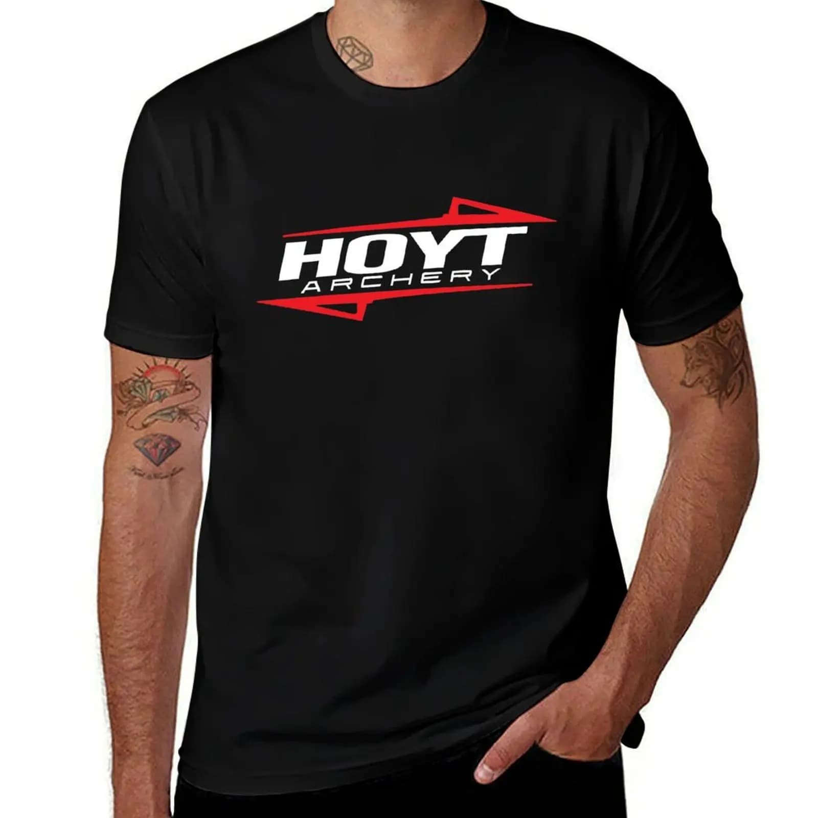 HOYT ARCHERY LOGO CROSSBOW ARROW BOW T-Shirt Relaxed Casual Short Sleeve Tee