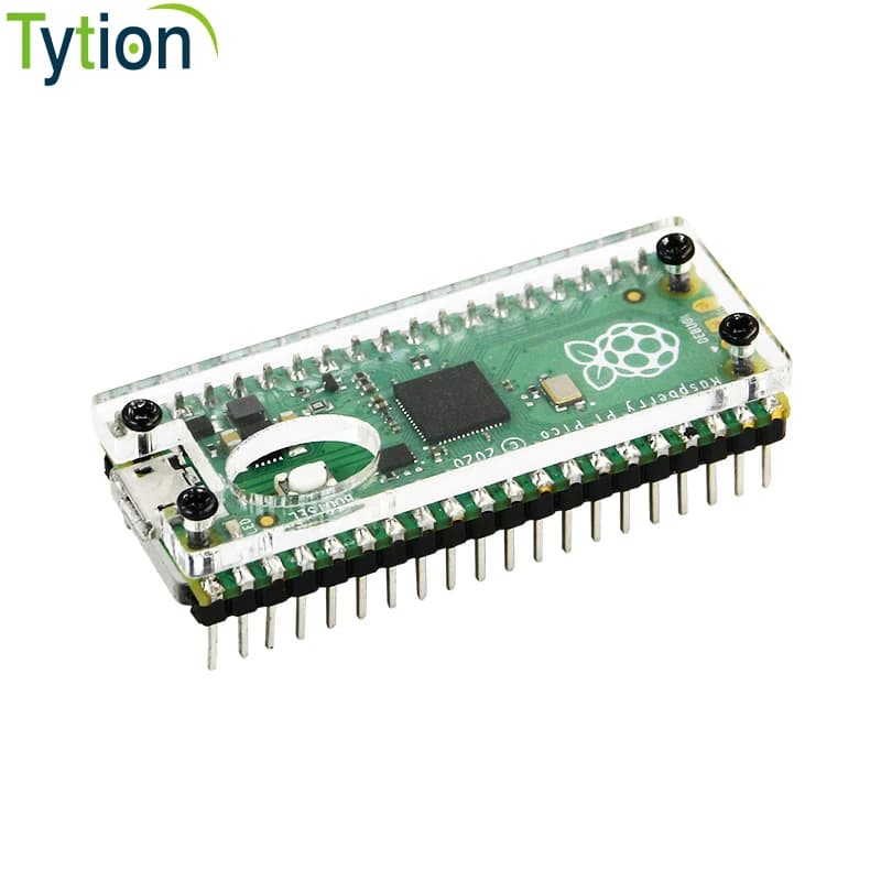 Custodia protettiva per scheda Raspberry PI Pico RasPi / RPI Pico Coperchio superiore Custodia inferiore Guscio in acrilico trasparente