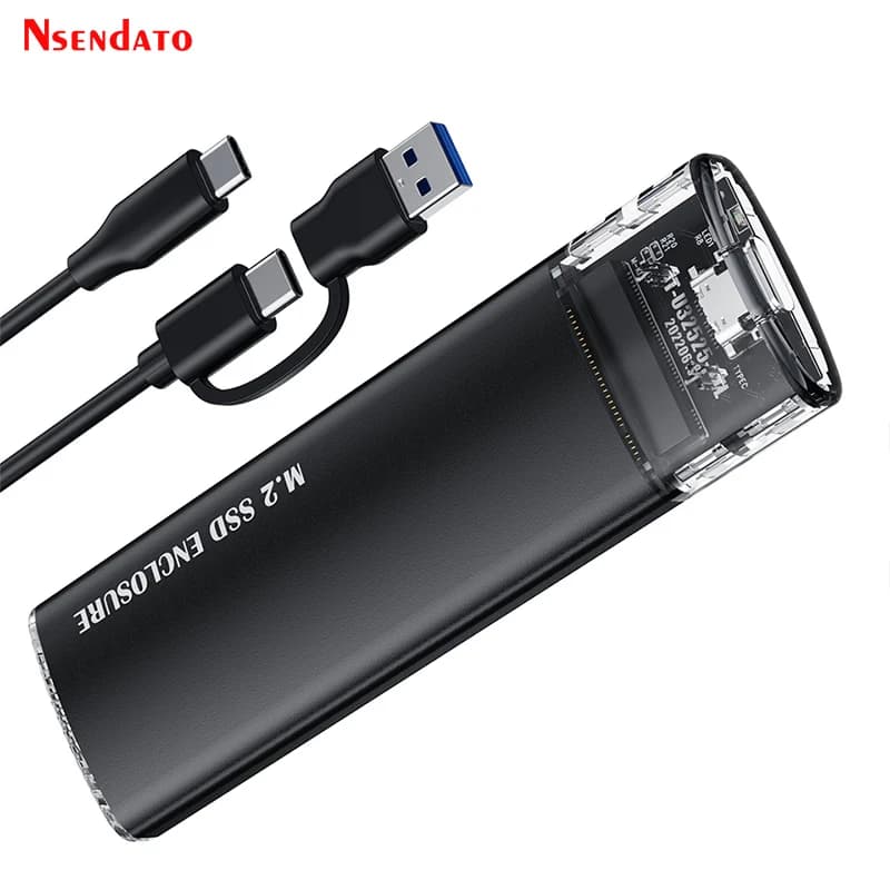 Box esterno per SSD M.2 2280 2260 2242 NVME PCIe NGFF SATA a doppio protocollo USB Type C PCI-E M2, compatibile con chiavi M/B+M.