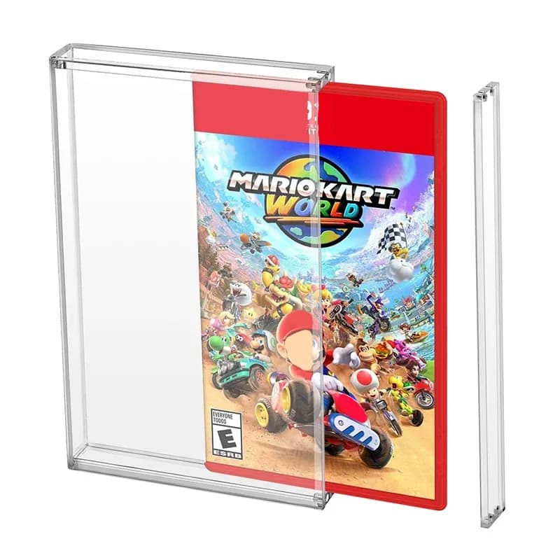 For Switch 2 Acrylic Game Card Case - High Transparency Display Storage Box for Switch