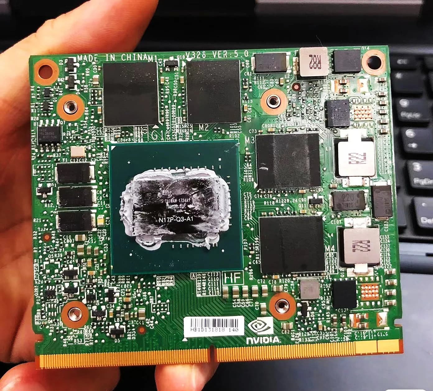 Originale M2200 M2200M 4GB GDDR5 MXM 3.0 Per M7510 M7520 ZBook15 G3 G4 A1312 A1311 Scheda grafica video per laptop N17P-Q3-A1