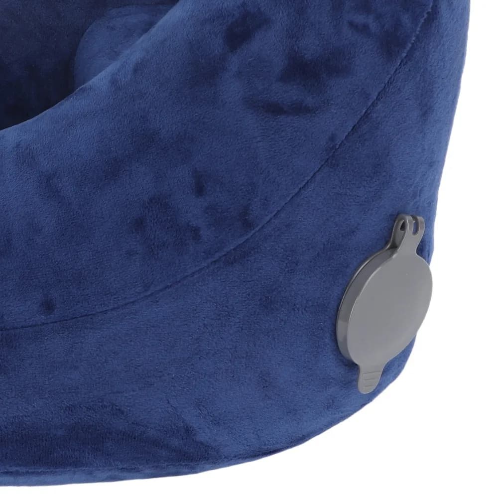 Cuscino da Viaggio Gonfiabile Durevole e Staccabile, Lavabile, Compatto, per Supporto del Collo, Riempimento Rapido, per Auto e Viaggi