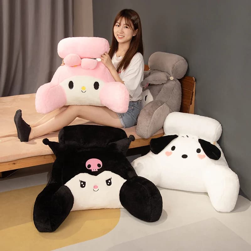 Comodo cuscino per schienale di sedia o divano, cuscino decorativo Kuromi My Melody Pochacco, supporto lombare, decorazione per la casa, per ragazze