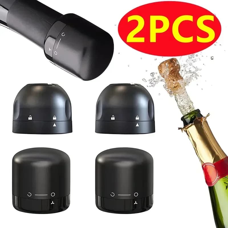 2/1PCS Tappo per bottiglia di vino sottovuoto Accessori da bar riutilizzabili Sigillatura in silicone Champagne Sughero Cucina Birra fatta in casa e vinificazione