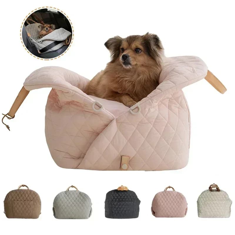 Borsa da trasporto lavabile per cani con cintura di sicurezza per Chihuahua, Yorkshire, cani di piccola taglia, lettino da viaggio per esterni, borsa a mano