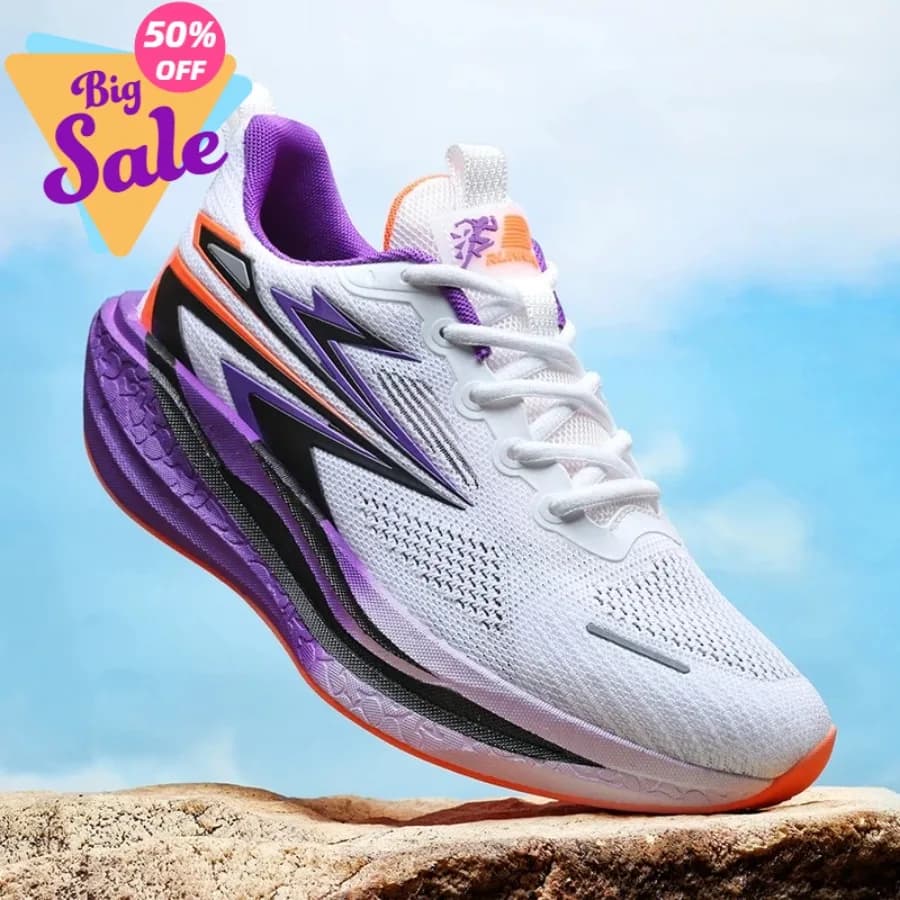 Scarpe da Corsa Specializzate con Piastra in Carbonio per Maratona, Sneakers Sportive Traspiranti e Leggere per Uomo e Donna, Comode e Antiscivolo
