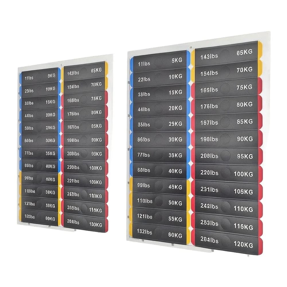 For Home Gym Setup Gym Weight Stickers Self-adhesive Backing Waterproof Material Bold Clear Numbers For Weight Plates