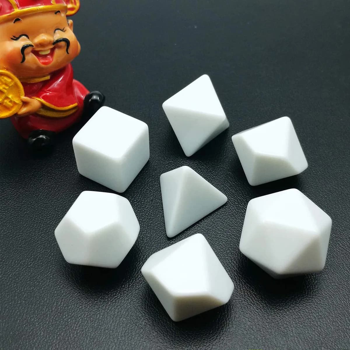7 pezzi/set dadi arrotondati vuoti accessori per giochi da tavolo fai da te