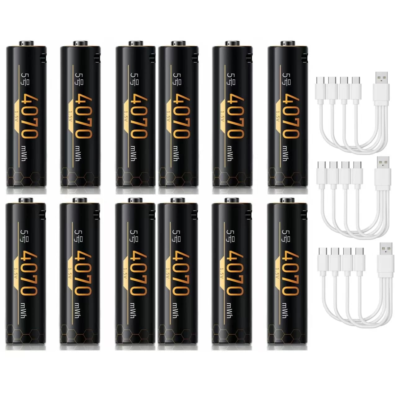 1.5 V 4070 mWh Rechargeable Battery USB Rechargeable Lithium Battery Electric Toothbrush Game controller Microphone Battery