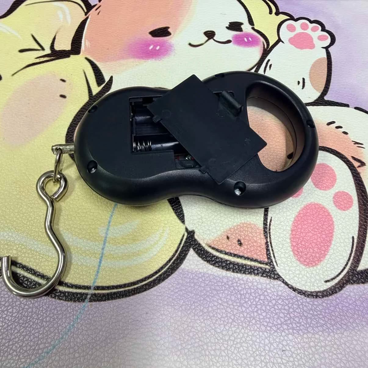 Compact Digital Electronic Luggage Scale 50kg Maximum Load 10g Resolution Hanging Weighing Scale Featuring Black Backlit LCD