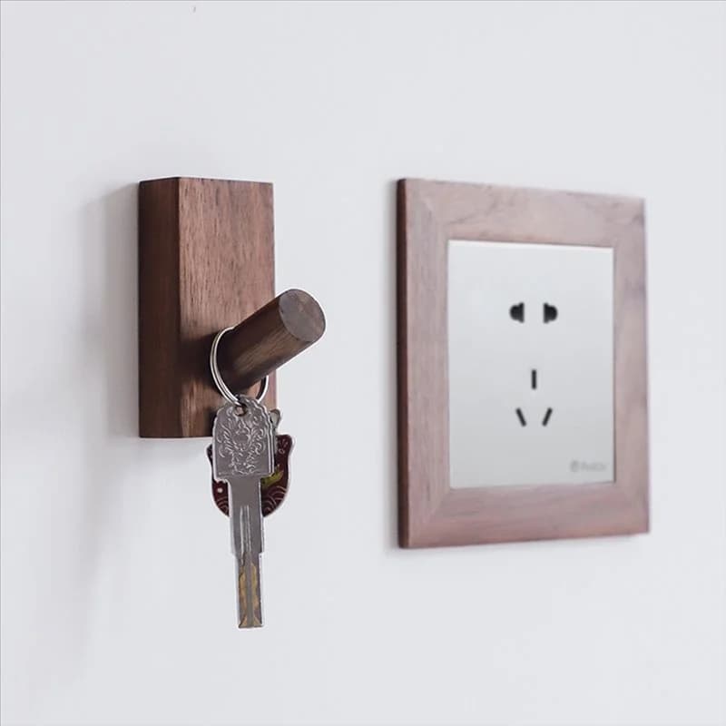 HRBAJ-Semplice hooks solid wood hangers clothes hangers wall hangers for bathroom bedroom hangers house towel key decorative hooks
