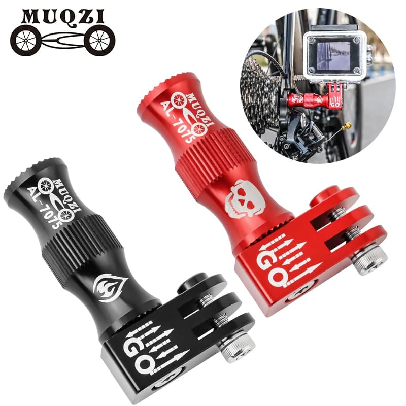 MUQZI Action Camera Mount Holder MTB Road Bike Sports Camera Mount Adapter staffa per M5 Quick Release