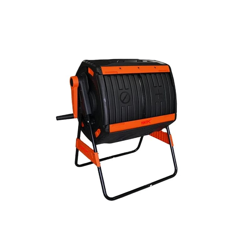 Newly Launched 200L Dual-chamber Rotation Compost Bin for Outdoor Use