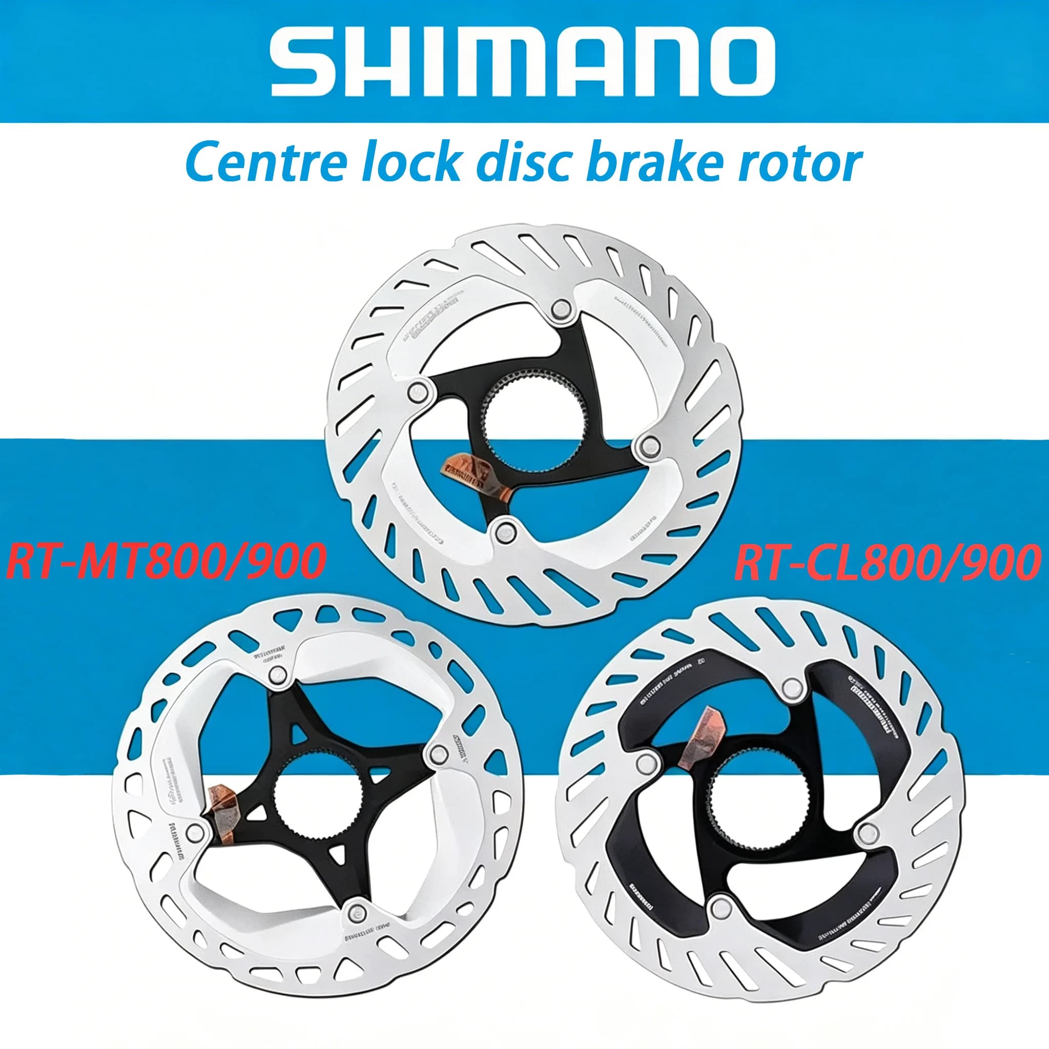 Dischi freno originali SHIMANO MT800 MT900 per mountain bike e bici da strada, center lock, dischi di alta gamma con dissipazione del calore.