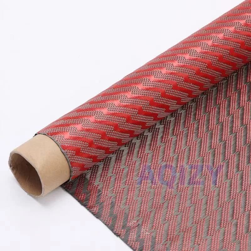3K 240g Carbon jacquard fabric Lightning pattern Lightning style used for fishing rod, motorcycle, car, 1 m (40") * 0.5 m/0.3 m