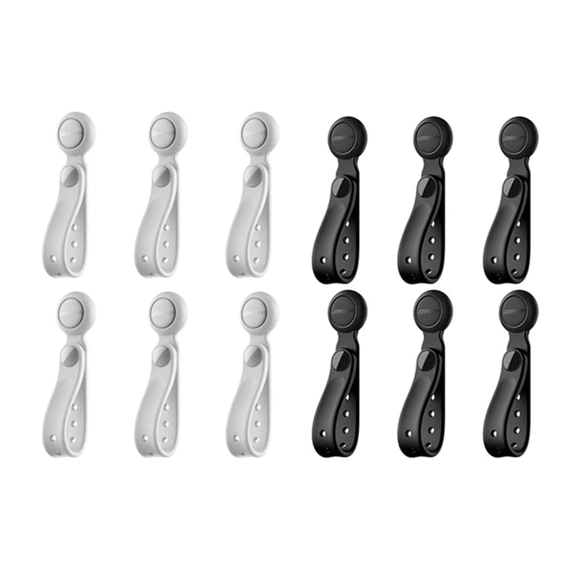 JOYROOM 6PCS Fascette magnetiche per la gestione dei cavi Organizzatore di cavi Supporto per cavi Cinghie per organizer con gancio regolabile per la casa