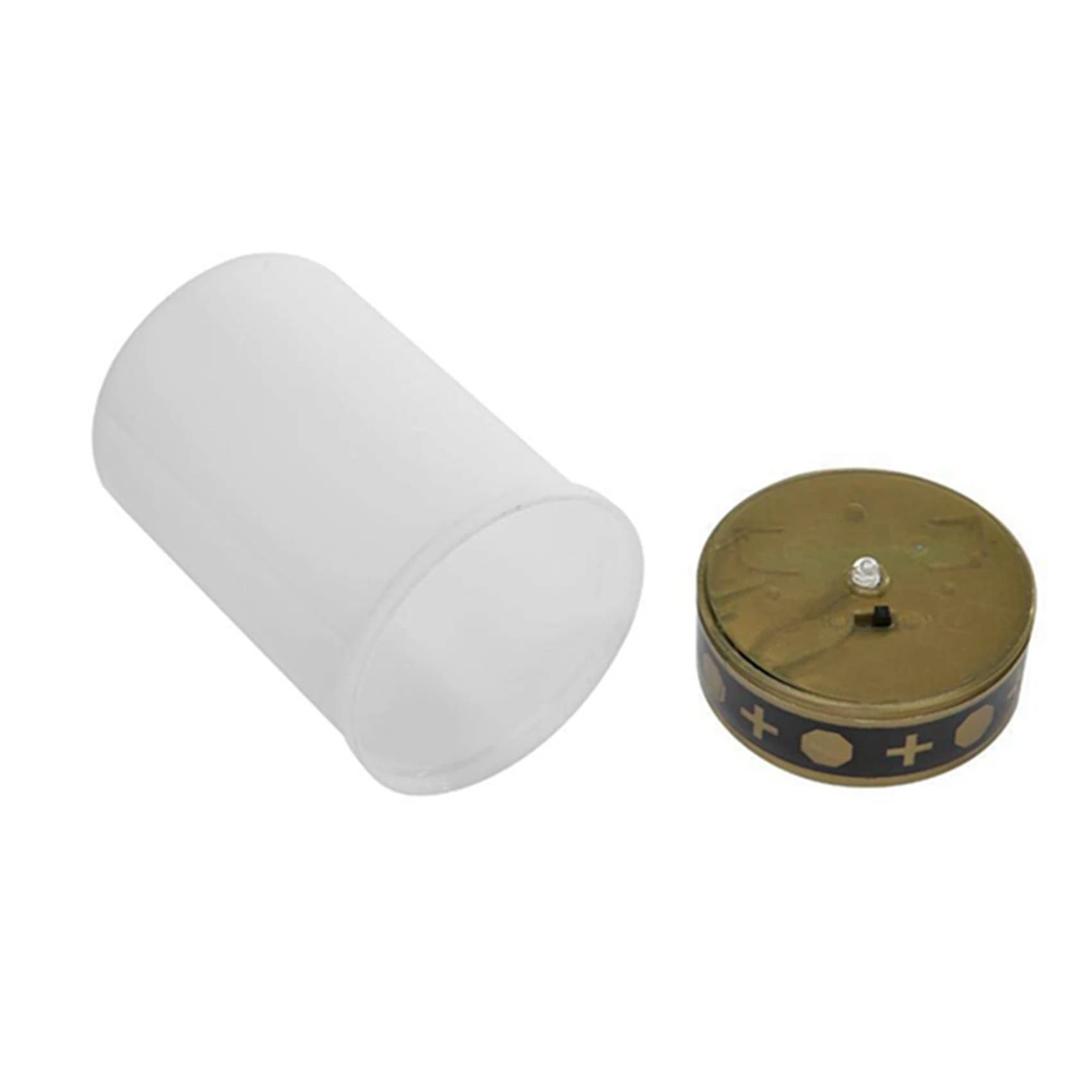 BYBS-Candela bianca per cimitero, luci solari per cimitero con illuminazione a LED, 8 pezzi
