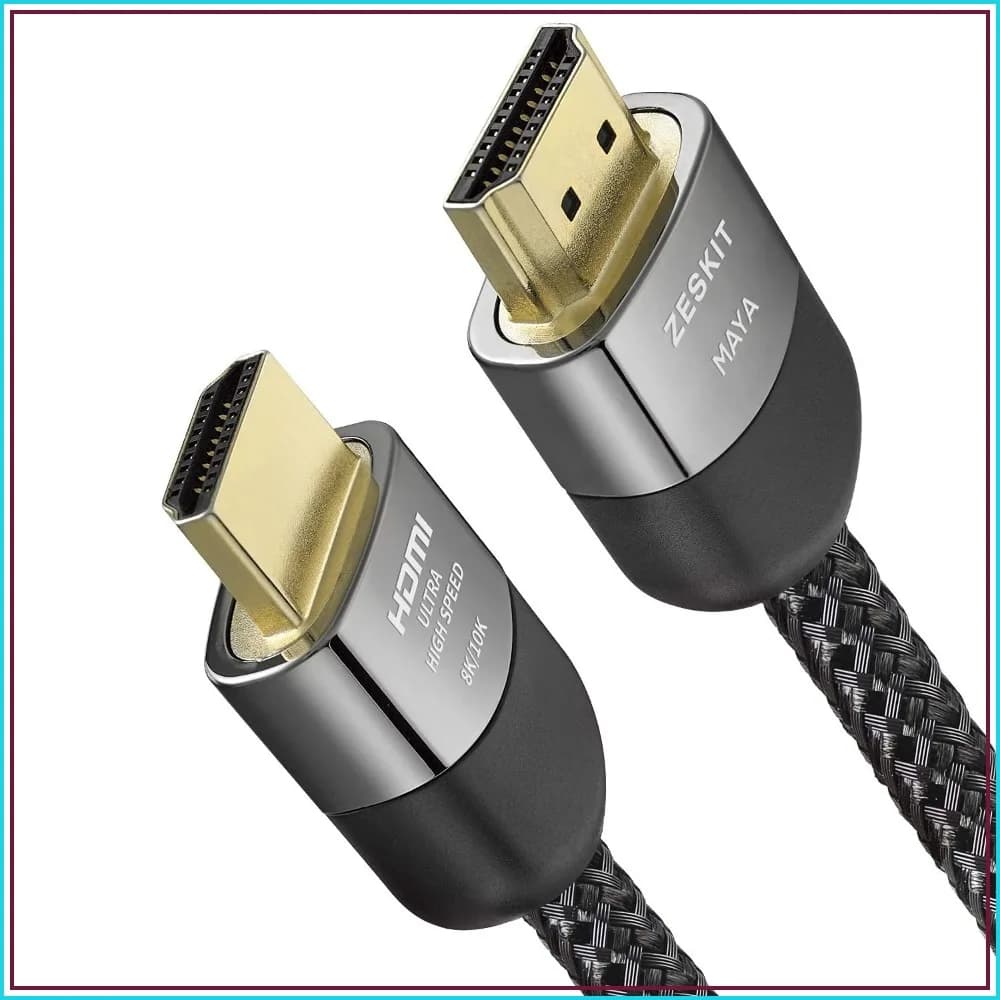 Certified 2.1 8K HDMI Cable 48Gbps 4K120Hz eARC HDR10 VRR Dolby Vision Atmos HDCP 2.2 & 2.3 Gaming PS5 Xbox Series X Apple TV Roku Monitor (Ultra High Speed Maya 6ft)