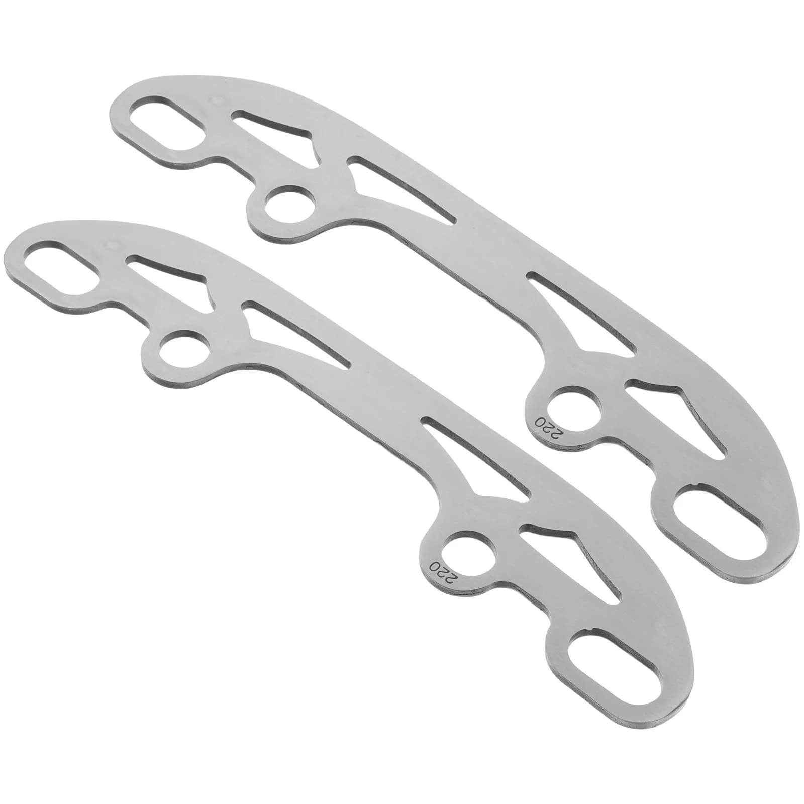 Stainless Steel Ice Blades 2Pcs Heavy Duty Interchangeable Roller Skate Replacement Parts for Skating