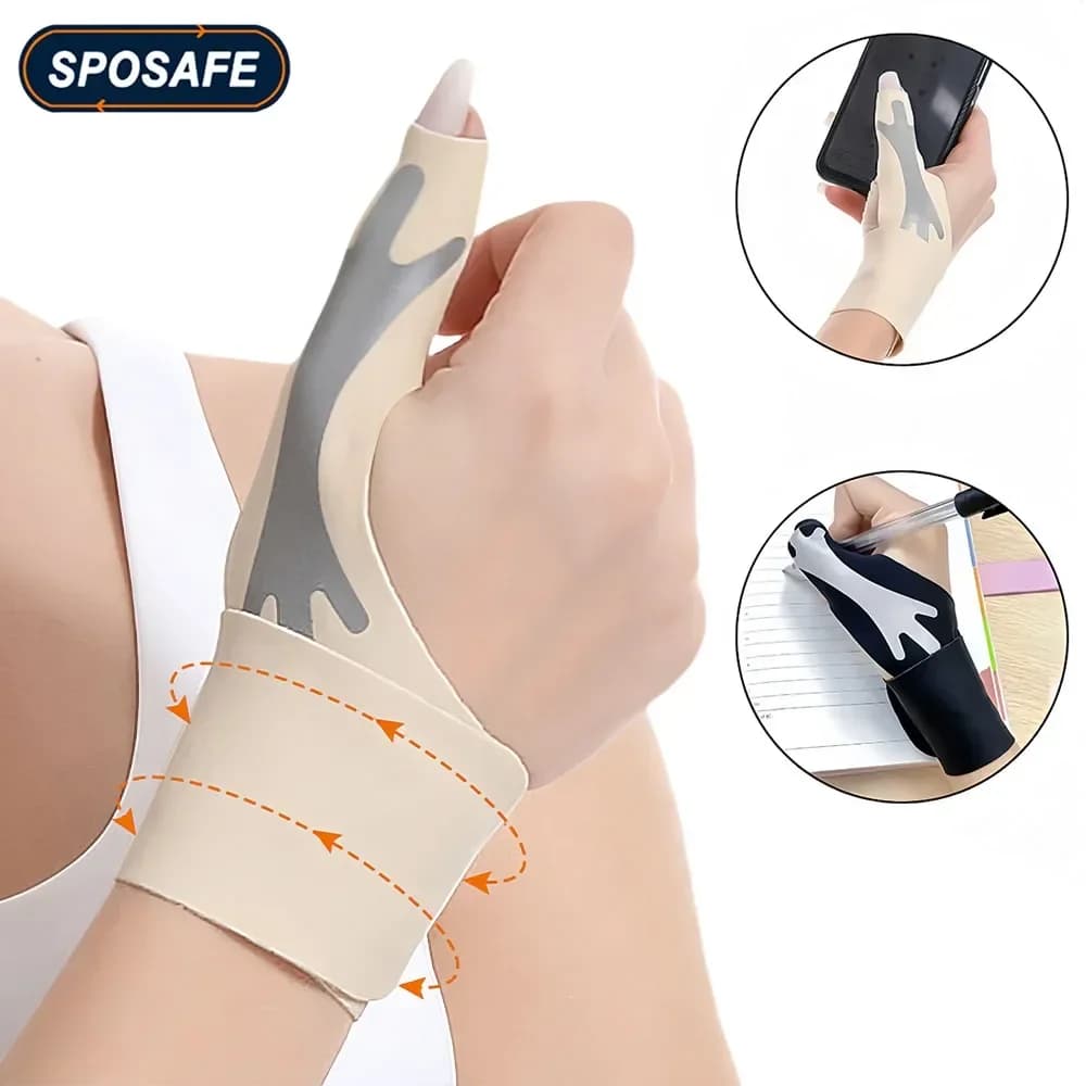 1 pz stecca per pollice mano destra, tutore per pollice da polso regolabile morbido, stecca per dito Trigger per uomo donna sollievo da tendinite