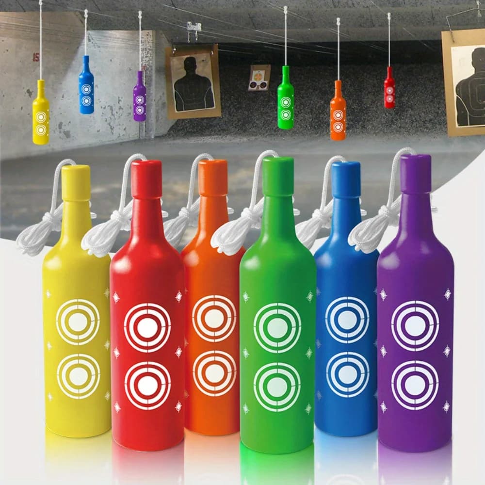 6 Pack of Plastic Shooting Targets: Hunting Practice Targets for Airsoft, BB Guns, and Archery - Suitable for Indoor, Outdoor