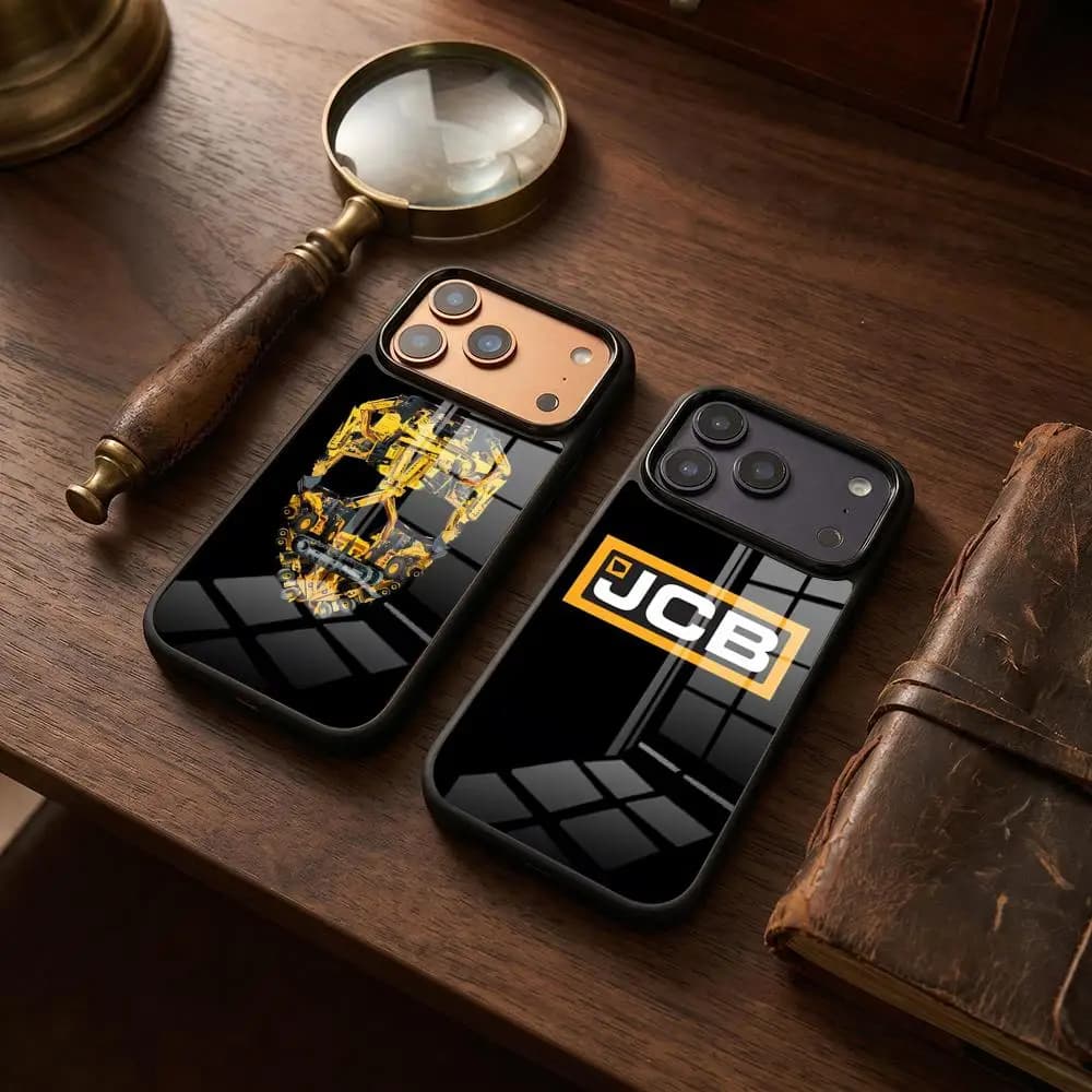 J-JCB E-ExcavatorES Phone Case Silicone PC+TPU Case For IPhone 17 16 14 11 12 15 13 Pro Max 8 7 6 Plus X SE XR Hard Cover