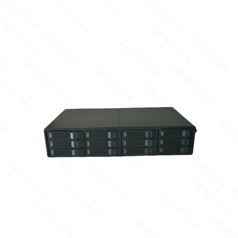12-Bay Expansion Enclosure External Storage Box Expander Backplate Daisy-Chainable SAS/SATA HDD Expansion