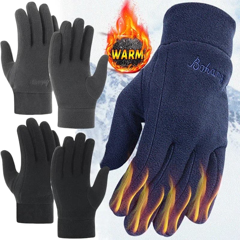 Women's and men's winter gloves, cycling, thermal fleece, cold resistant, windproof, waterproof, for bicycle, hot, outdoor racing, ski