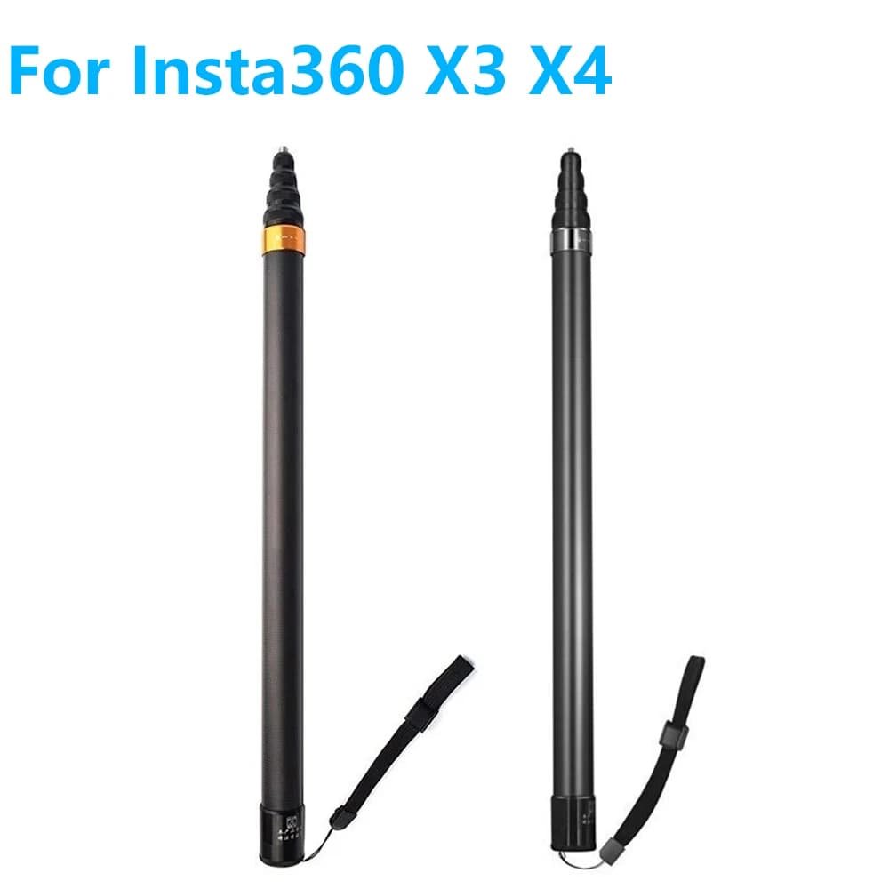 Per Insta360 X3 X4 Accessori 2.9M Selfie Stick in fibra di carbonio per DJI Action5 4 Gopro13 12 Fotocamera sportiva Selfie Stick super lungo
