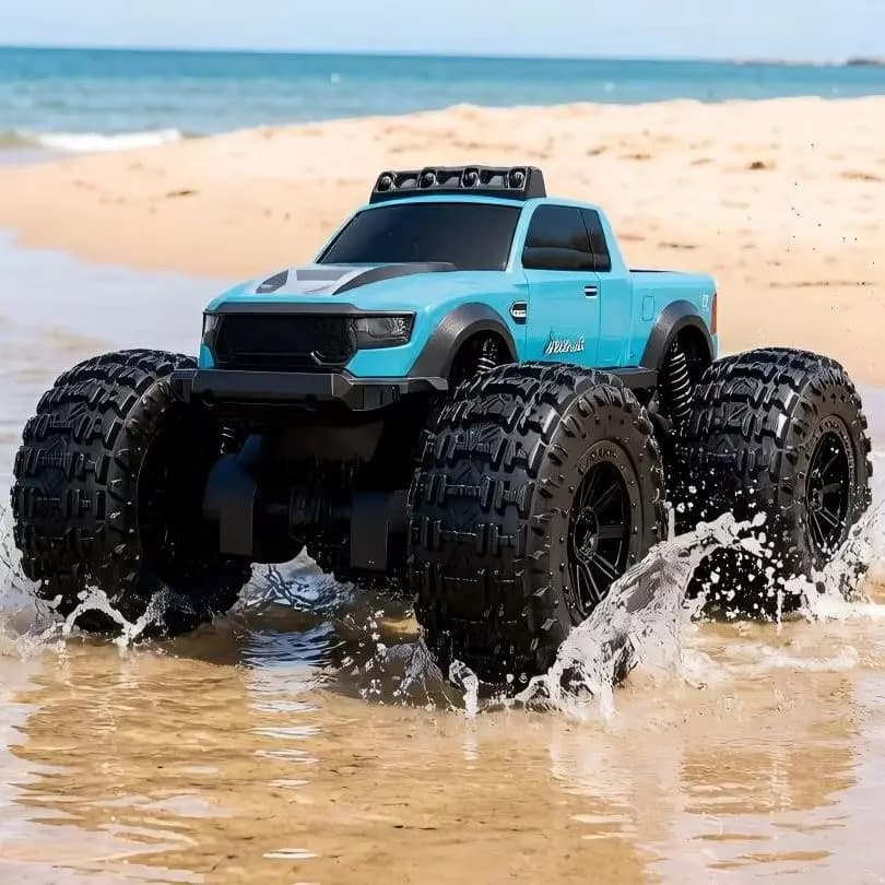2.4G Terra e Acqua RC Auto Waterpoof 4WD Completamente Proporzionale di Controllo Remoto Fuoristrada Arrampicata Anfibia Camion Auto Giocattoli per I Bambini C8816