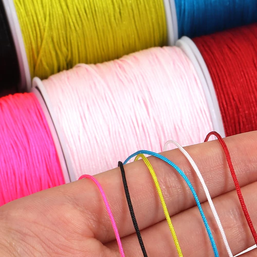90m/roll Nylon Thread Cord String for Jewelry Making Handmade Woven Rope Jade Thread Bracelet Necklace DIY Craft Chinese Knot